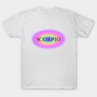 Glowing Aura Scorpio Zodiac Sign T-Shirt